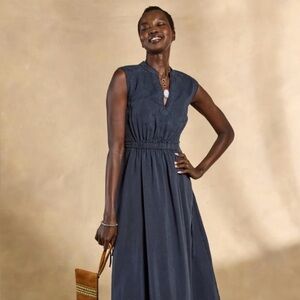 Sundance Navy Imari Maxi Dress 4